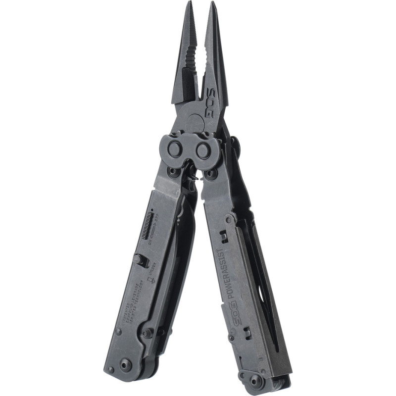 SOG - Multitool PowerAssist B66N-CP - 420 - 16 instrumenti - Melns - B66N-CP