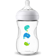 Philips Avent Barošanas pudelīte Natural Whale 260 ml  1M+ SCF070|23