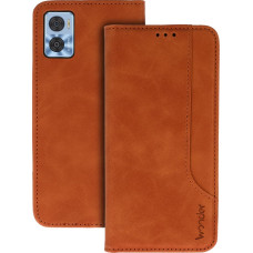 Wonder Prime Case for Motorola Moto E22|E22i brown