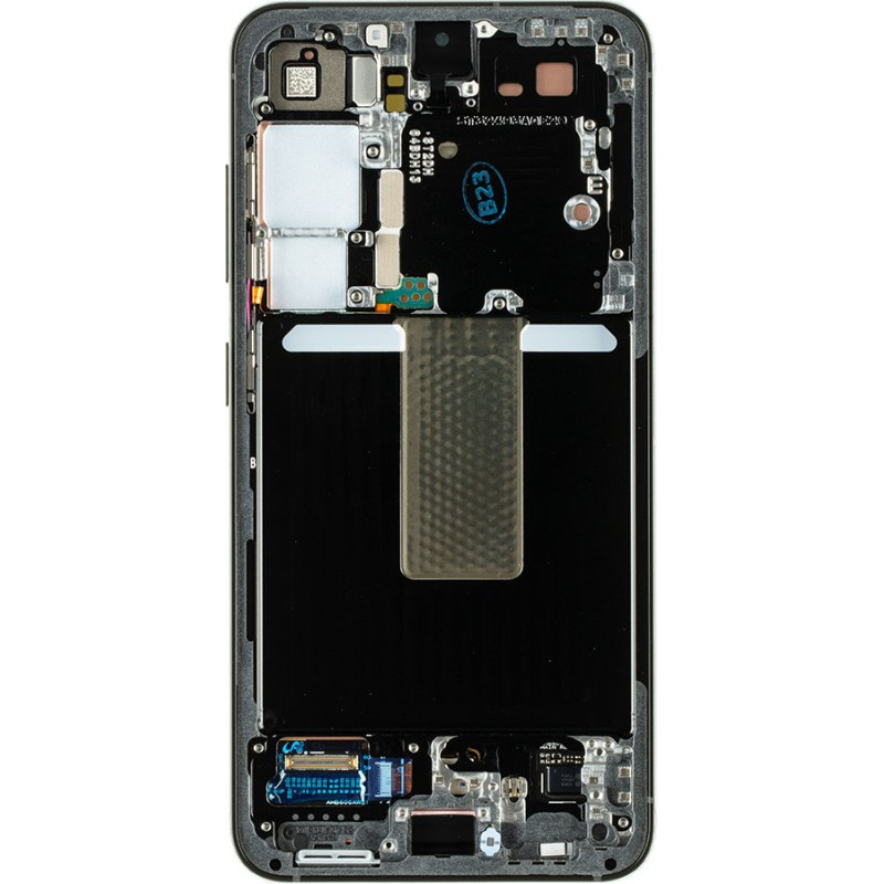 LCD display + Touch Unit + Front Cover Samsung S911 Galaxy S23 Grey (Service Pack)