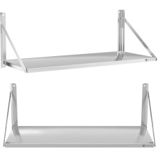Royal Catering Saliekams nerūsējošā tērauda sienas plaukts 120x45cm