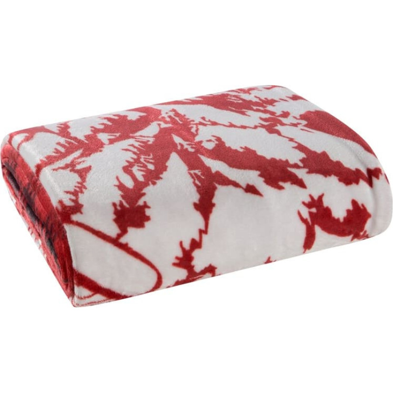 Ziemassvētku sega 150x200 Rudolf sarkanbalts gultas pārklājs