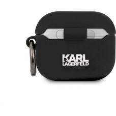 KLACA3SILKHBK Karl Lagerfeld Karl Head Silicone Case for Airpods 3 Black