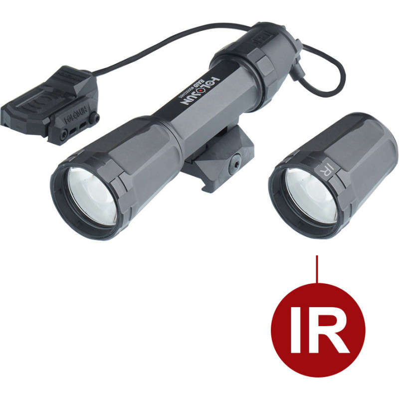 Holosun - Night RAIDer - taktiskā ieroča lukturītis RAID IR - Picatinny/M-LOK - IPX8 - melns - RAID ar LED IR galviņu