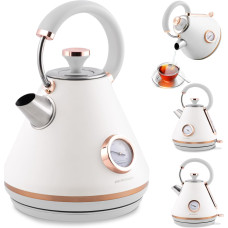 Berdsen Elektriskā tējkanna ar termometru 1,7 l BD-701 balta