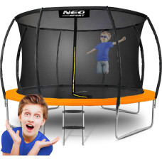 Neo-Sport Dārza batuts profilēts 12 pēdas/374 cm ar iekšējo tīklu
