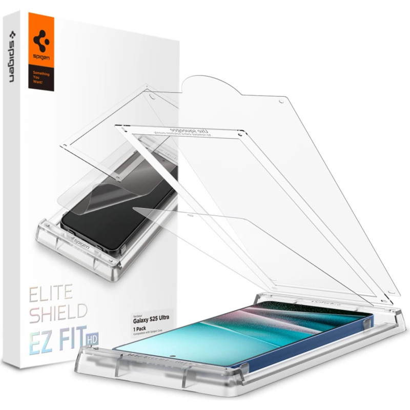 Spigen Elite Shield EZ FIT Hybrid Glass for Samsung Galaxy S25 Ultra - Transparent