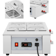 Royal Catering Šokolādes mērču un glazūras sildītājs, elektrisks, 4 x 1,5 l, 1500 W
