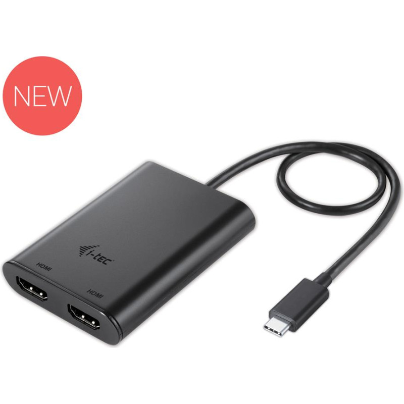 I-Tec USB-C dual HDMI Video Adapter 2x HDMI 4K compatible with Thunderbolt 3