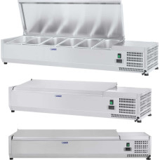 Royal Catering Ledusskapja virsma ar tērauda vāku 5x GN1/3 un 1x GN1/2 150 cm