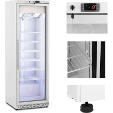 Royal Catering Saldētava, stikla saldētava, 7 plaukti, 380 l, 425 W - balta