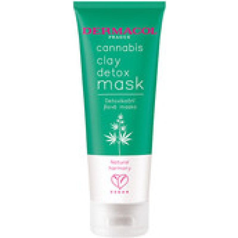 Dermacol Cannabis Clay Detox Mask - Detoxifying clay mask with hemp oil