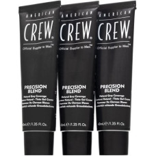 American Crew Precision Blend Natural Gray Coverage hair color for men Light Blond 7-8 3 x 40 ml
