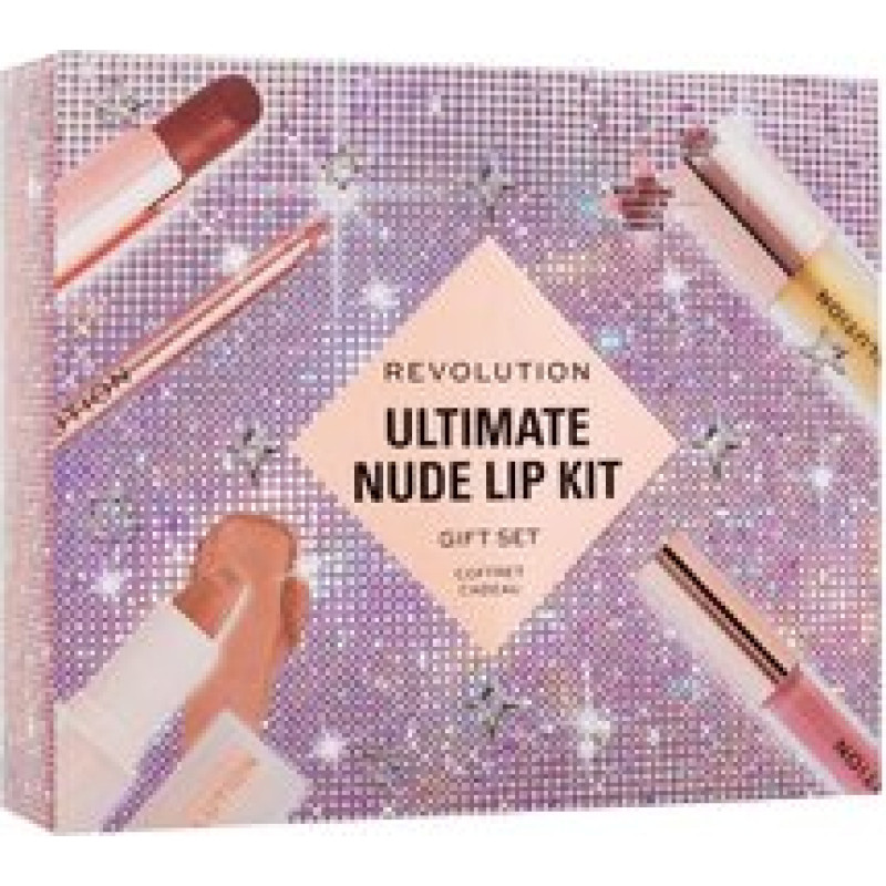 Makeup Revolution Ultimate Nude Lip Kit - Gift Set.