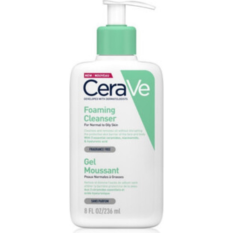 Cerave Foaming Cleanser Refill - Replacement refill of foaming gel cleanser for normal to oily skin.