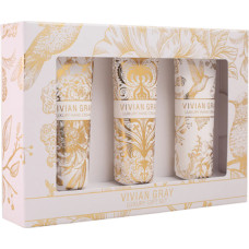 Vivian Gray White Velvet Hand Cream Set - Gift set of hand creams.