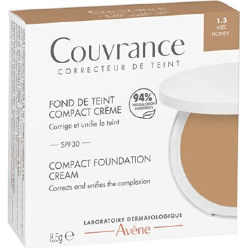 Avene Couvrance Compact Foundation Cream SPF 30 - Compact creamy make-up 8.5 g.