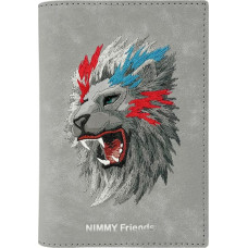 Nimmy Passport case Nimmy wallet Raptor    Lion grey