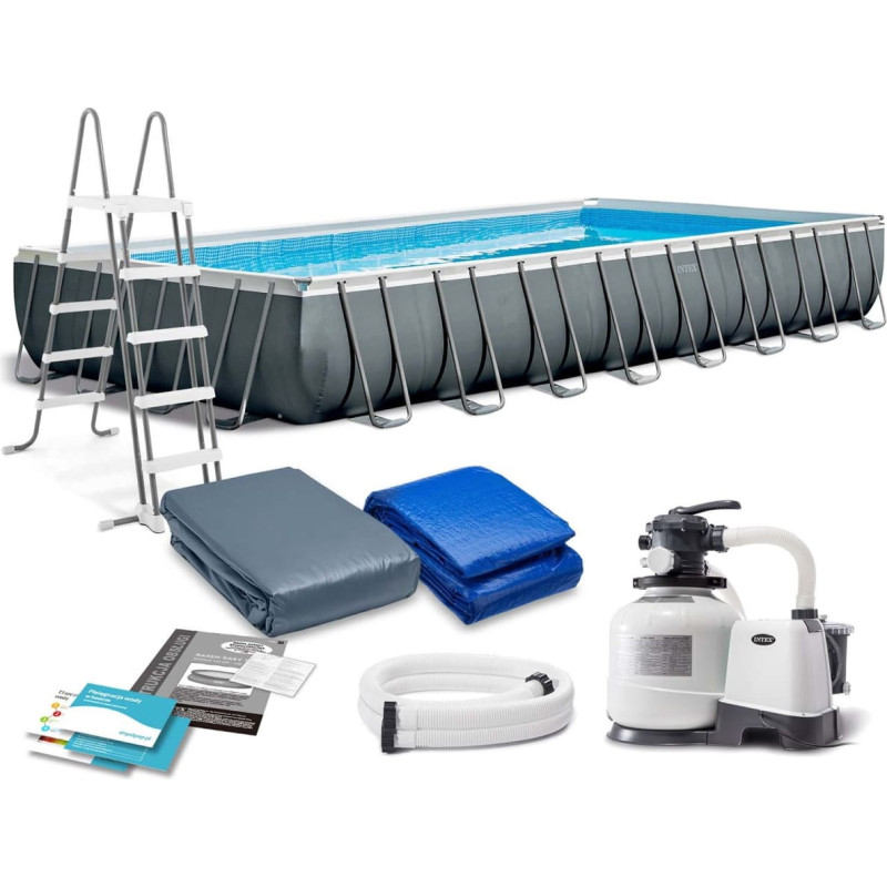 Intex Dārza rāmja baseins 975 x 488 x 132 cm 8 in 1 26374