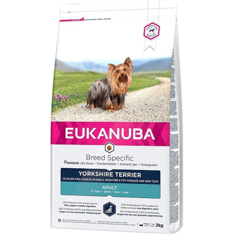 Eukanuba Sausa barība suņiem - Eukanuba Adult Yorkshire Terrier, 2 kg