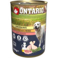 Ontario Konservi suņiem : Ontario Dog Chicken Pate with Herbs 400g