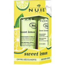 Nuxe Sweet Lemon Hand and Lip Set - Gift Set.