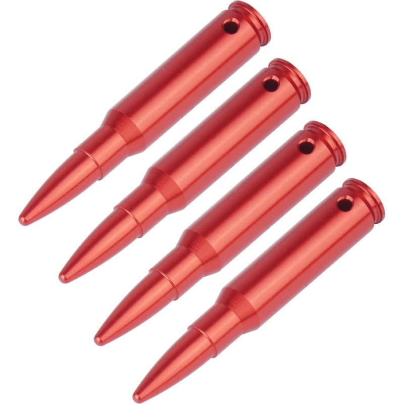 Vector Optics GunPany - Ieroču aizdares vāciņi - .308 Win un .30-30 Win - Alumīnija - 4 gabali - Sarkani - SCSC-11