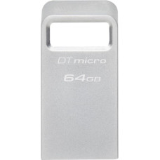 Kingston pendrive 64GB USB 3.0 | USB 3.1 DT Micro G2 metal silver