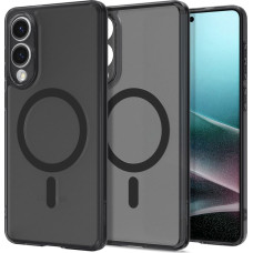 Spigen Samsung Galaxy S25 Edge Ultra Hybrid Mag vāciņš ar MagSafe aizsargplēvi - melns caurspīdīgs