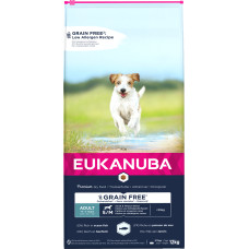 Eukanuba Sausa barība suņiem - Eukanuba ADULT Small and Medium Grain Free Ocean Fish, 12 kg