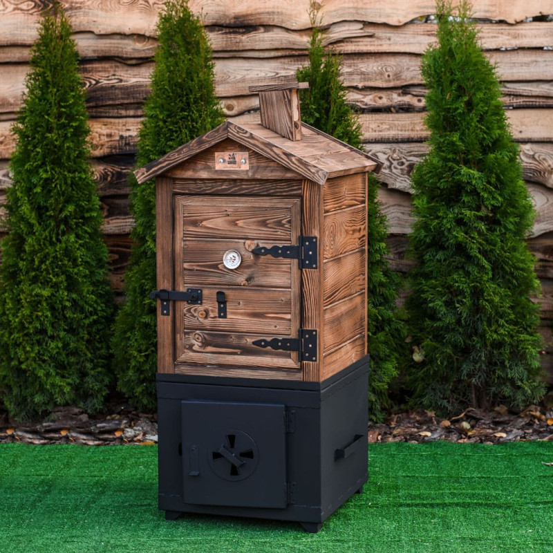 Smokehouse Premium dārza smēķētājs ar tiešo ugunskura bedri
