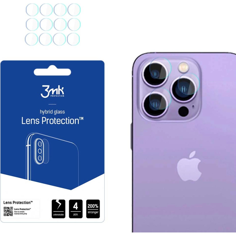 3Mk Protection Camera Glass For iPhone 14 Pro Max | 14 Pro 7H For 3mk Series Lens Protection Lens