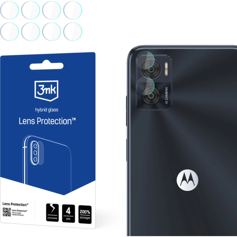 3Mk Protection 3mk Lens Protection&acirc;&cent; Hybrid Camera Glass for Motorola Moto E22 | E22i