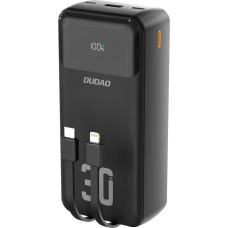 Dudao K15MAX 30000mAh PD 22.5W Powerbank with Built-in Cables - Black
