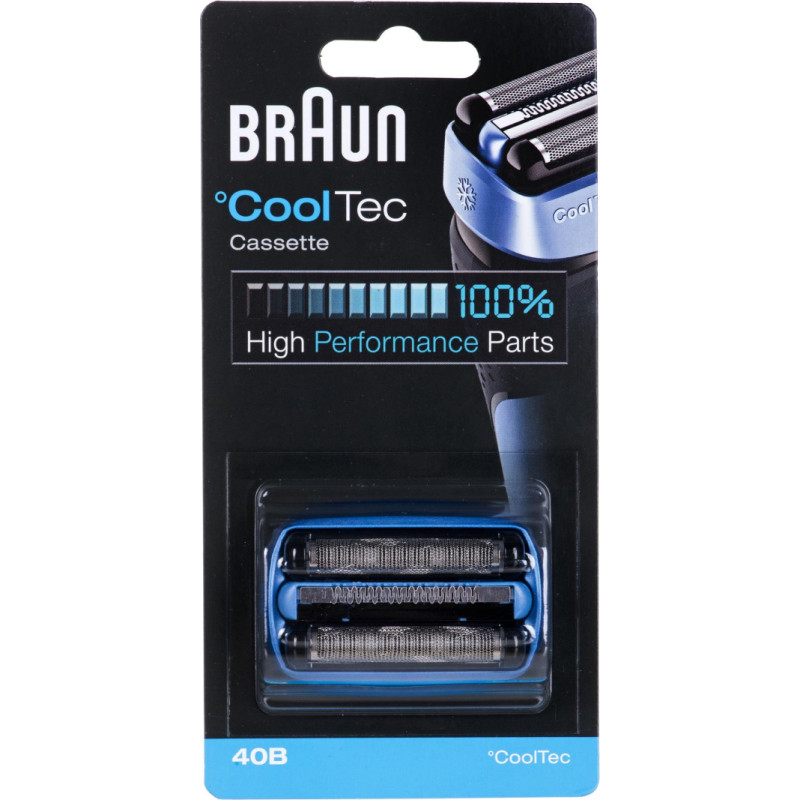 Braun sietiņš + griezējbloks skuvekļiem CoolTec 40B