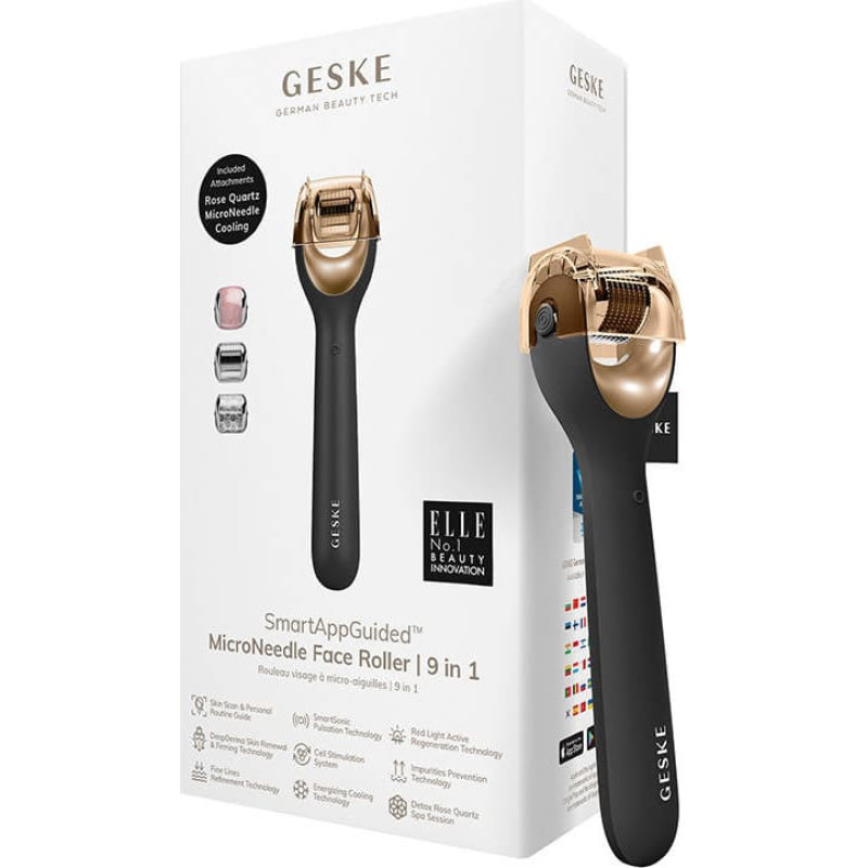 Geske Micro Needle Face Roller 9in1 Geske with APP (gray)