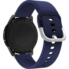 Hurtel Universāla silikona siksniņa viedpulkstenim Silicone Strap TYS platums 22 mm tumši zila