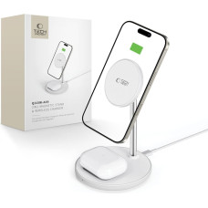 TECH-PROTECT QI15W-A39 2IN1 MAGNETIC MAGSAFE WIRELESS CHARGER WHITE