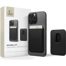 Tech-Protect MagWallet Magsafe Case with Universal Magnetic Card or Document Holder - Black