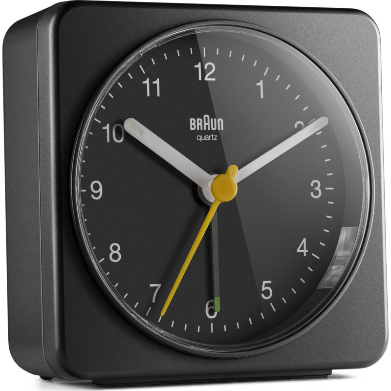 Braun BC 03 B quartz alarm clock analog black