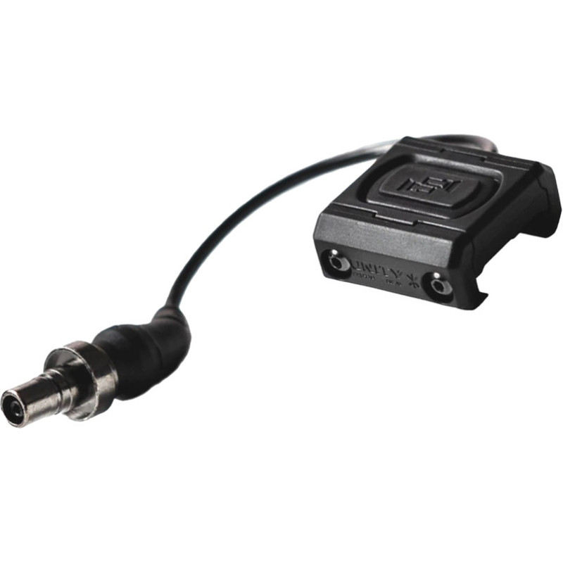 Unity Tactical - Gēla slēdzis uz kabeļa ModButton Lite - SureFire - 4,5" - melns - MBL-BLK-SF-4.5