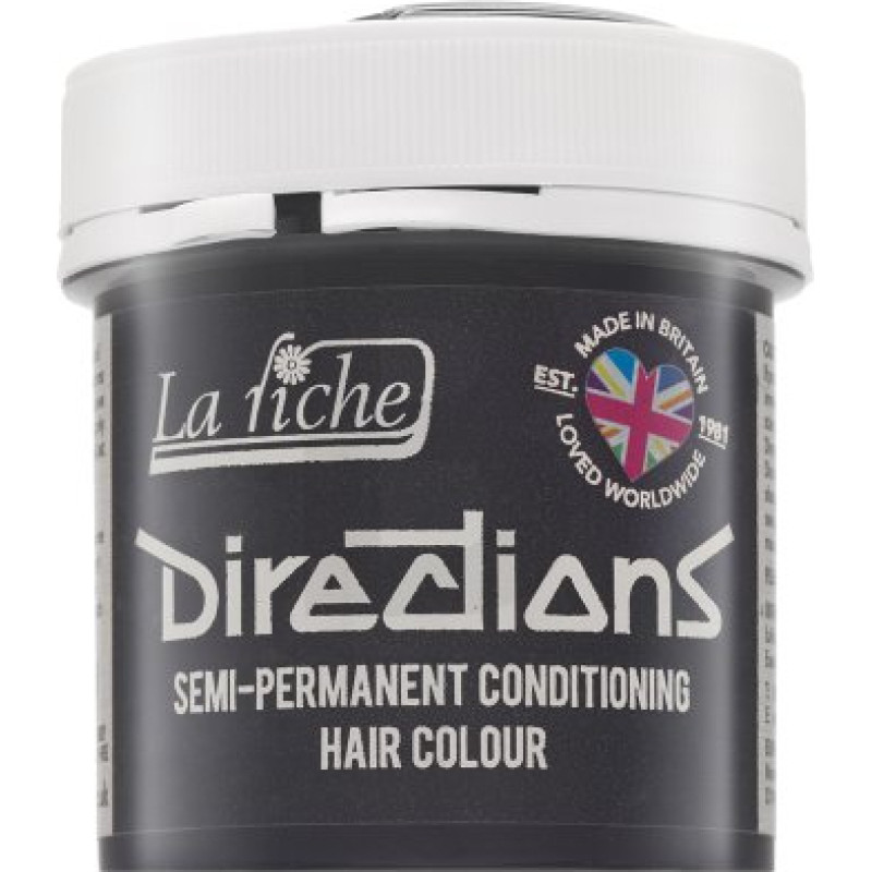 La Rich&eacute; Directions puspermanentā kondicionējo&scaron;ā matu krāsa puspermanentā matu krāsa Stormy Grey 88 ml
