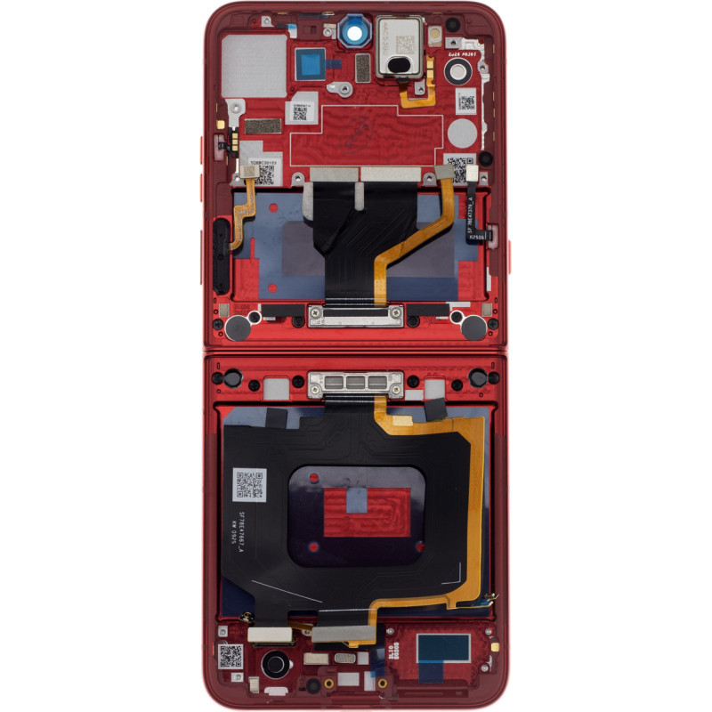 Motorola RAZR 60 Ultra LCD Display + Touch Unit + Front Cover Rio Red (Service Pack)