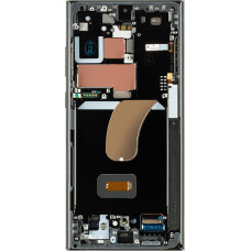 LCD display + Touch Unit + Front Cover Samsung S918 Galaxy S23 Ultra Grey|Red (Service Pack)