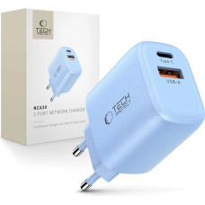 Tech-Protect NCA30 PD 30W QC3.0 USB-A | USB-C Wall Charger - Blue