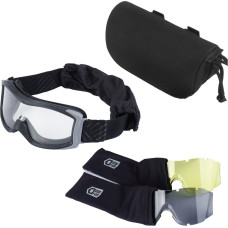 Bolle Safety - Balistiskās aizsargbrilles ar maināmiem vizieriem - Ventilēts rāmis - Melnas - X1000T70M
