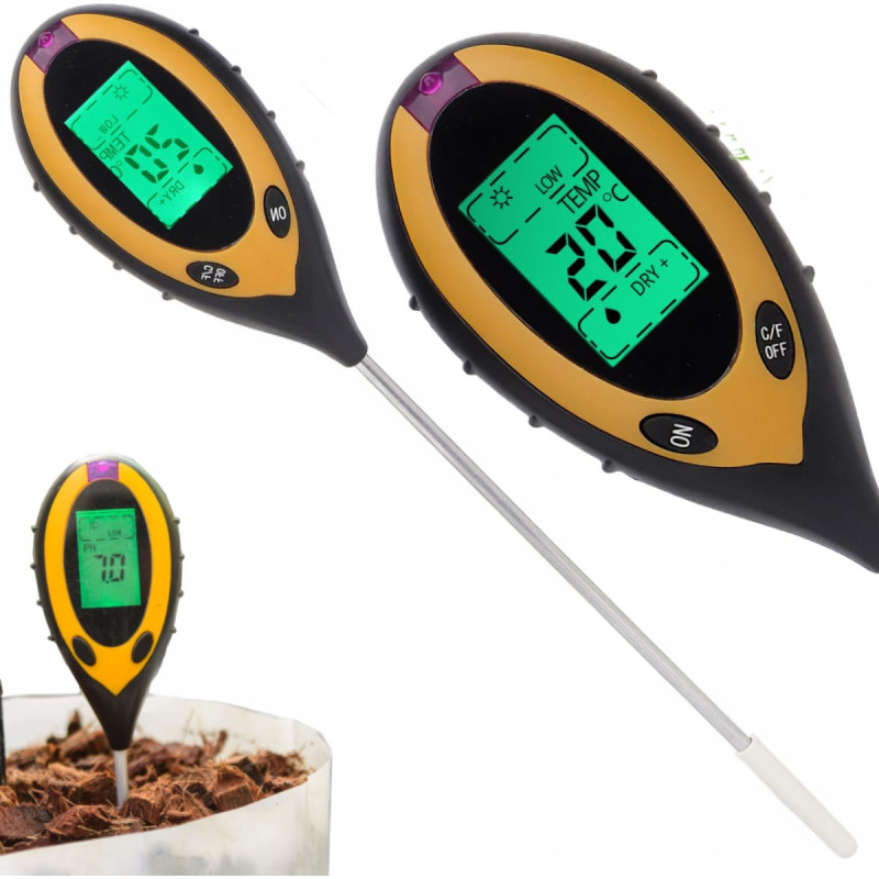 Retoo Acidometra mērītājs dārza augsnes skābuma testerim pH 3,5-9