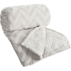 Sega 150x200 Sudrabegle - stilīga pūkainas šķiedras sega viesistabai