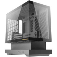 Darkflash F1 computer case (Black) + 6 ARGB fans