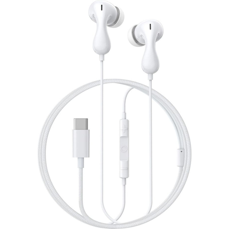 Baseus Encok CZ20 In-Ear Wired USB-C Headphones - White